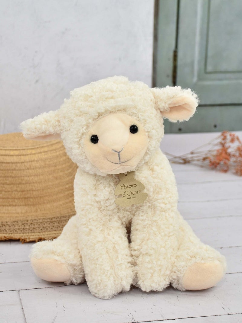 Peluche Agneau beige 30 cm Beige - Kiabi