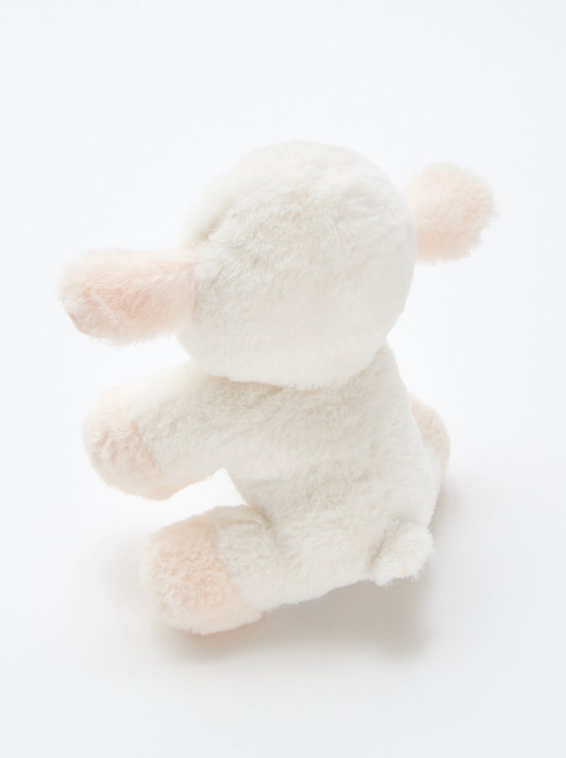 Peluche agneau doux Blanc - Kiabi
