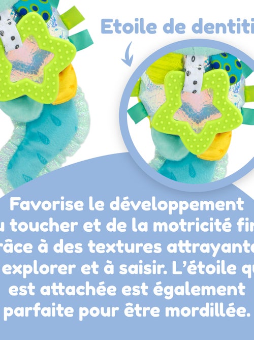 Peluche alise l’axolotl à clip pour landau et poussette - Kiabi