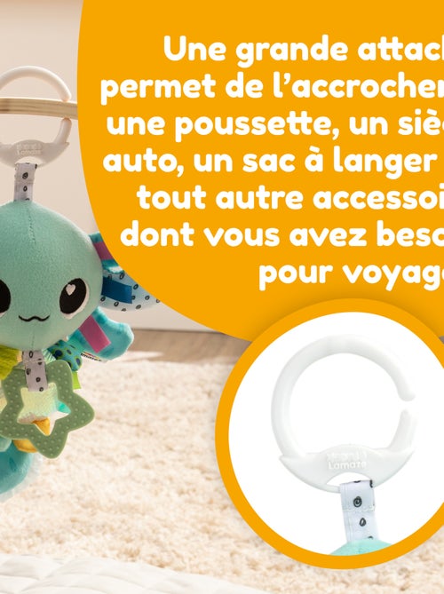 Peluche alise l’axolotl à clip pour landau et poussette - Kiabi