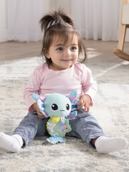 Peluche alise l’axolotl à clip pour landau et poussette - Kiabi