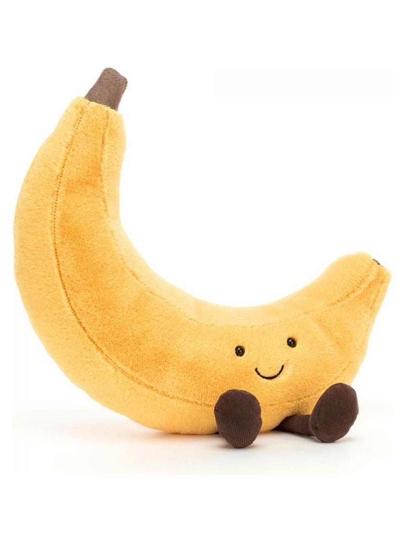 Peluche Amuseable Banana - L: 9 cm x l : 28 cm x H: 26 cm Jaune - Kiabi