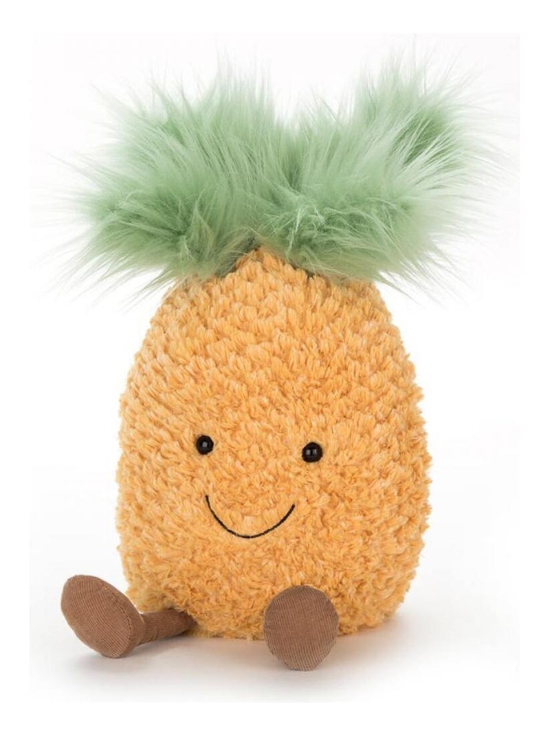 Peluche Amuseable Pineapple - L: 14 cm x l : 15 cm x H: 25 cm Blanc - Kiabi