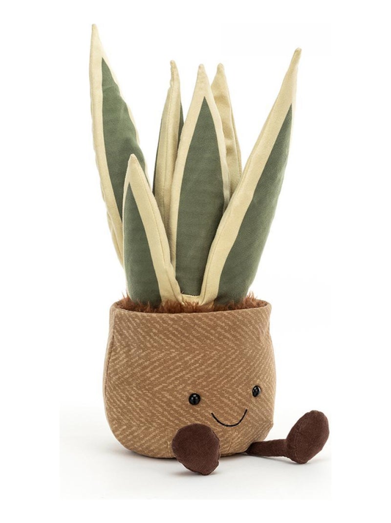 Peluche Amuseable Snake Plant - L: 21 cm x l : 16 cm x H: 38 cm Vert - Kiabi