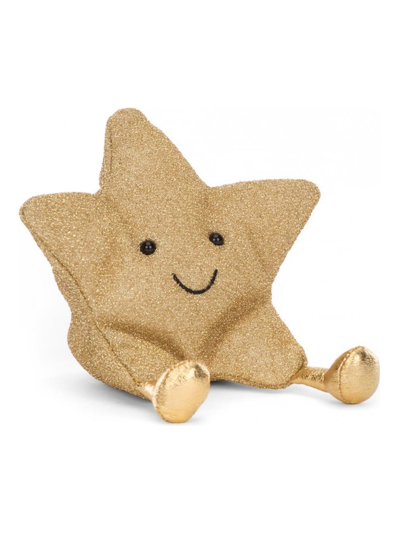 Peluche Amuseable Star - Dimensions : L : 7 cm x  l : 11 cm x  h : 11 cm Jaune - Kiabi