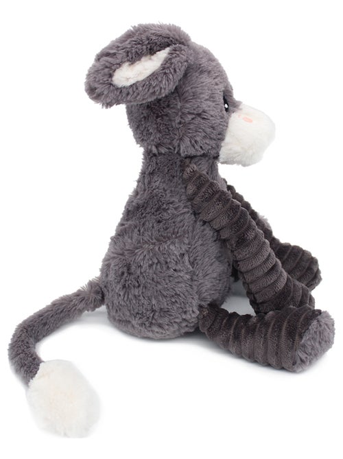 Peluche âne maman et son bébé gris - Kiabi