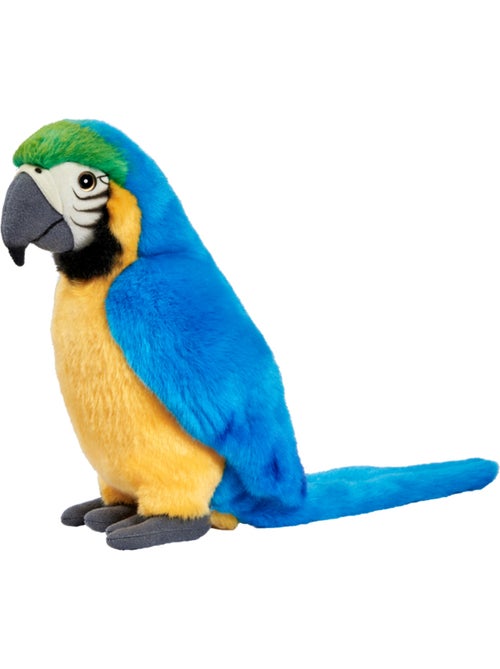 Peluche 'anima' ara bleu 27cm - Kiabi