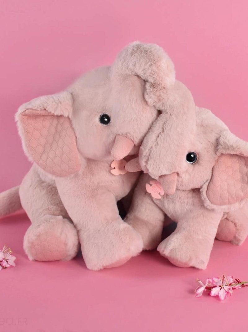 Peluche animal collection PREPPY CHICS Eléphant Rose - Kiabi