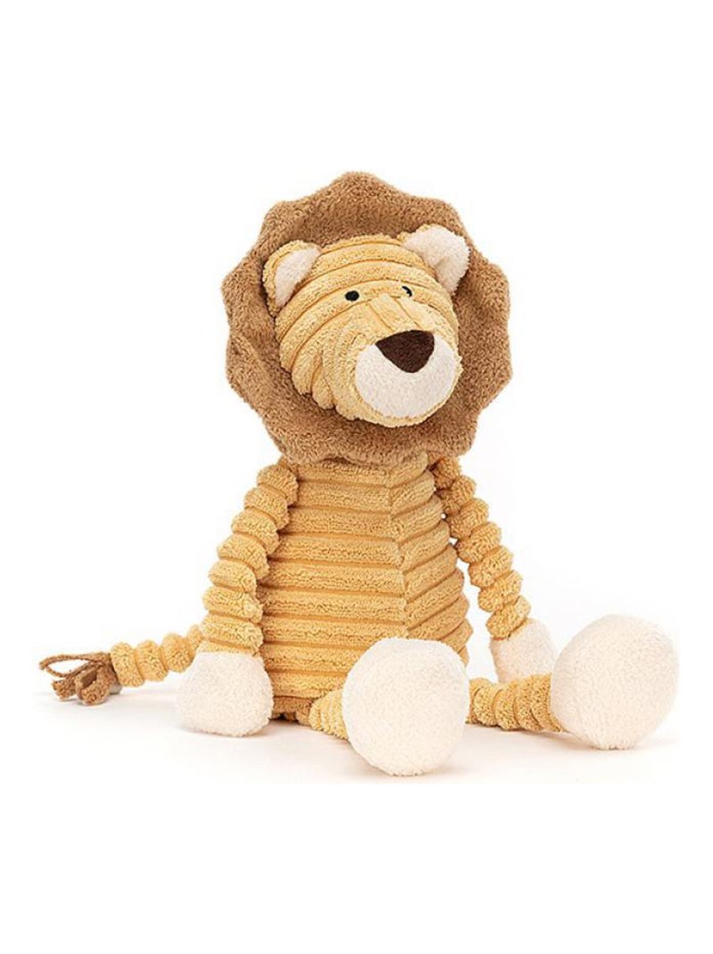 Peluche bébé lion Cordy Roy - L: 8 cm x l : 10 cm x H: 31 cm Orange - Kiabi