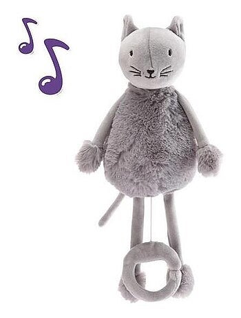 Peluche Boîte à musique - Oscar le Chat