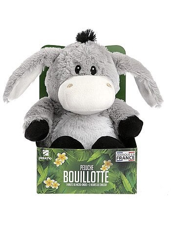 Peluche Bouillotte Ane - Made in France