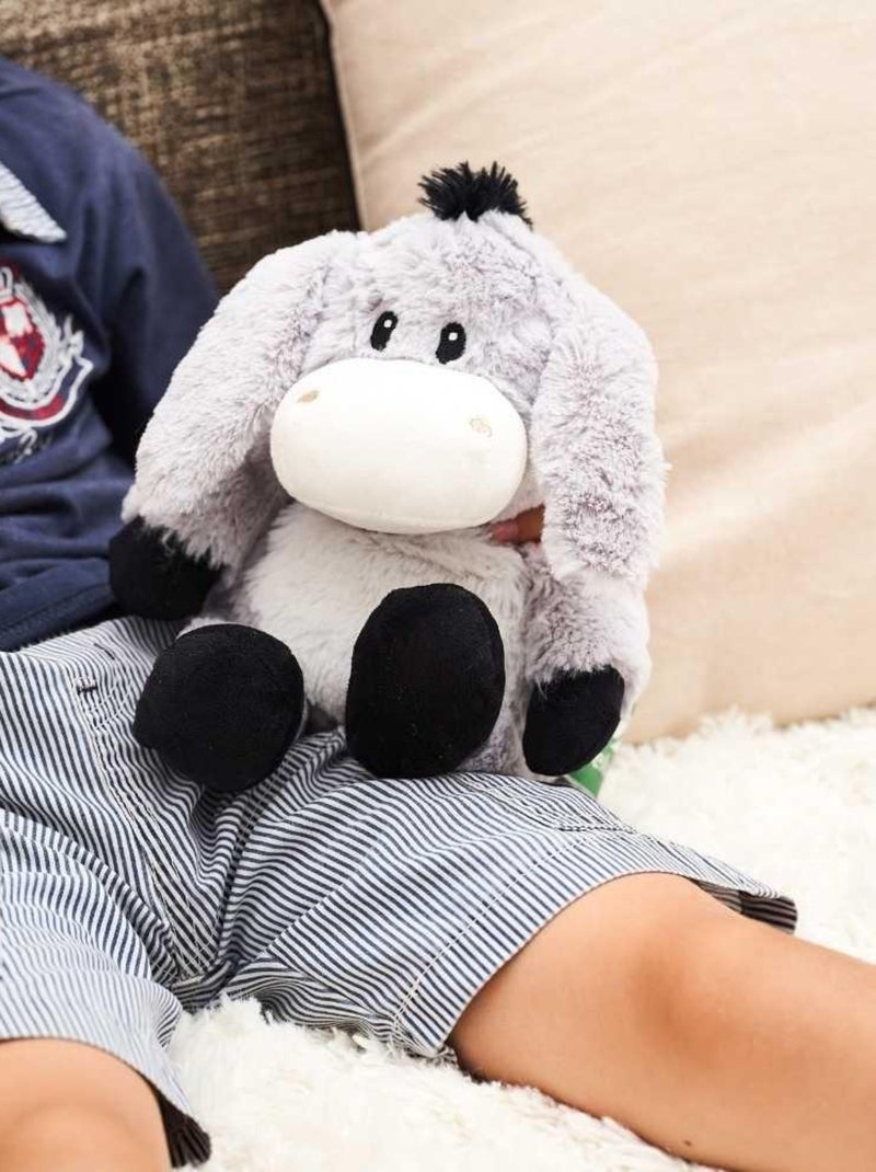 Peluche Bouillotte Ane - Made in France Gris - Kiabi