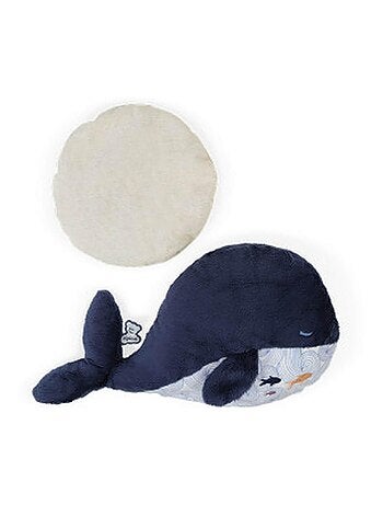 Peluche bouillotte bien-être baleine Petit calme (17 cm)