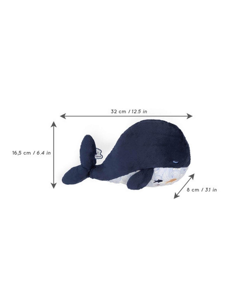 Peluche bouillotte bien-être baleine Petit calme (17 cm) Bleu - Kiabi