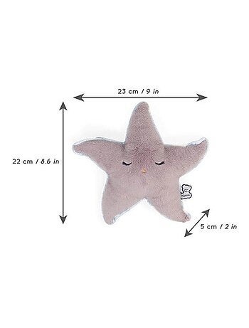 Peluche bouillotte bien-être étoile Petit calme (22 cm)