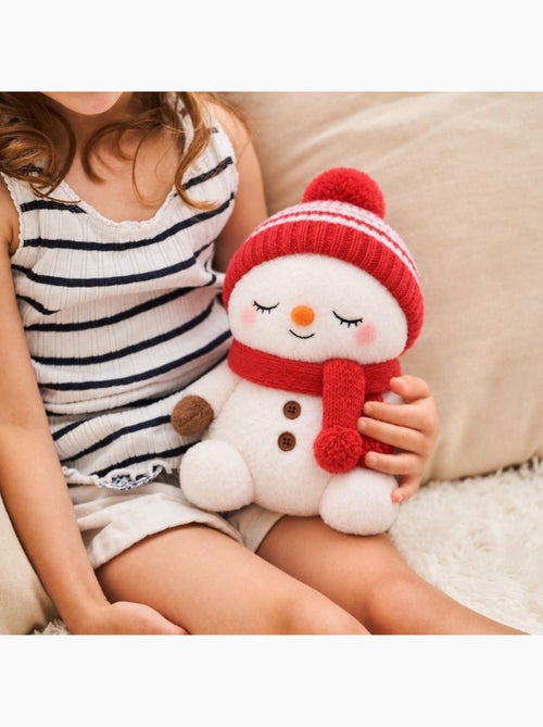 Peluche bouillotte bonhomme de neige - made in france - Kiabi Peluche bouillotte bonhomme de neige - made in france - Kiabi