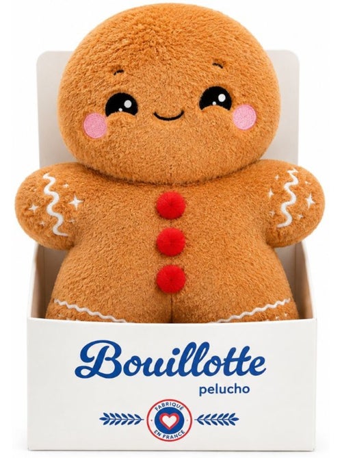 Peluche bouillotte bonhomme pain d'épice - made in france - Kiabi Peluche bouillotte bonhomme pain d'épice - made in france - Kiabi
