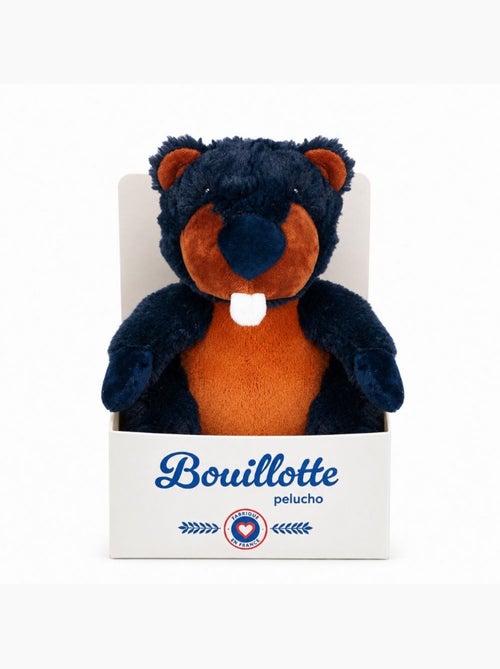 Peluche bouillotte castor - made in france - Kiabi