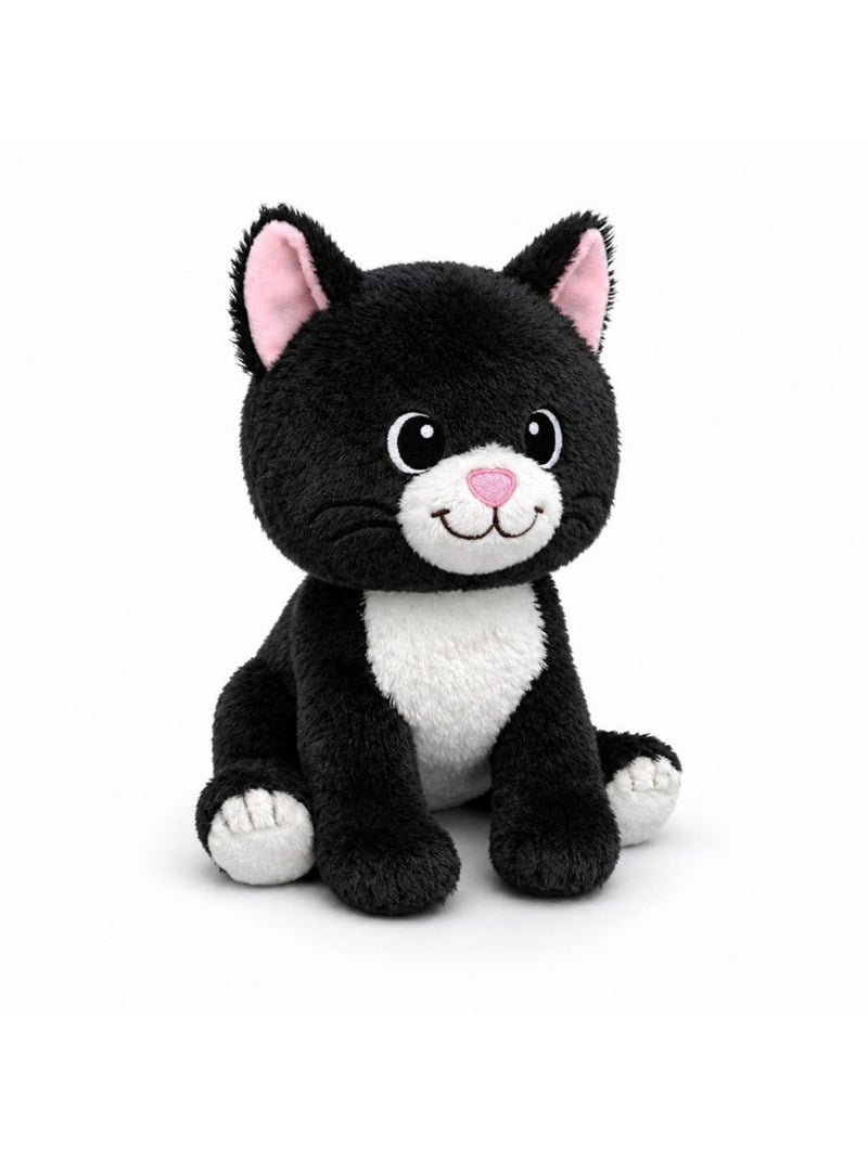 Peluche bouillotte chat noir - made in france Noir Noir - Kiabi