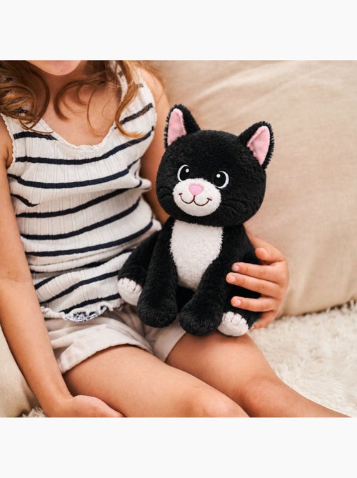 Peluche bouillotte chat noir - made in france - Kiabi Peluche bouillotte chat noir - made in france - Kiabi