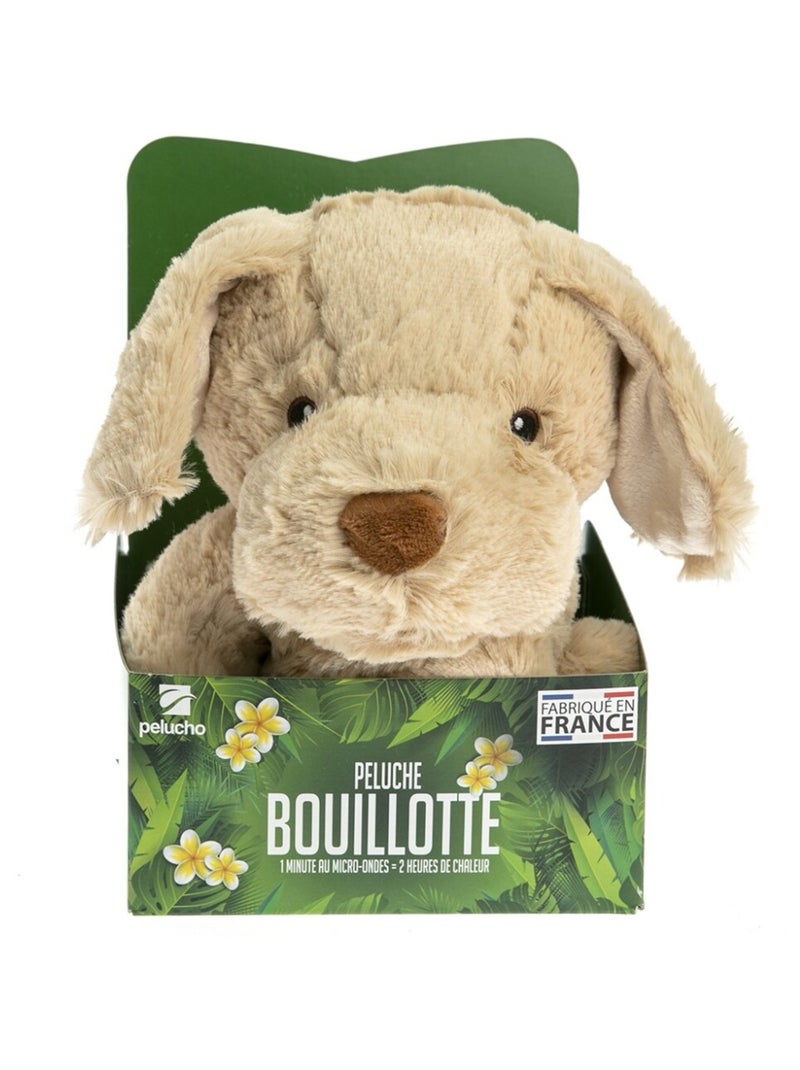 Peluche Bouillotte Chien - Made in France Beige - Kiabi