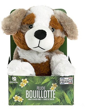 Peluche Bouillotte Chien Berger - Made in France