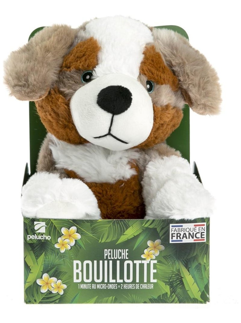 Peluche Bouillotte Chien Berger - Made in France Blanc - Kiabi