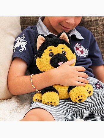 Peluche bouillotte chien berger allemand - made in france