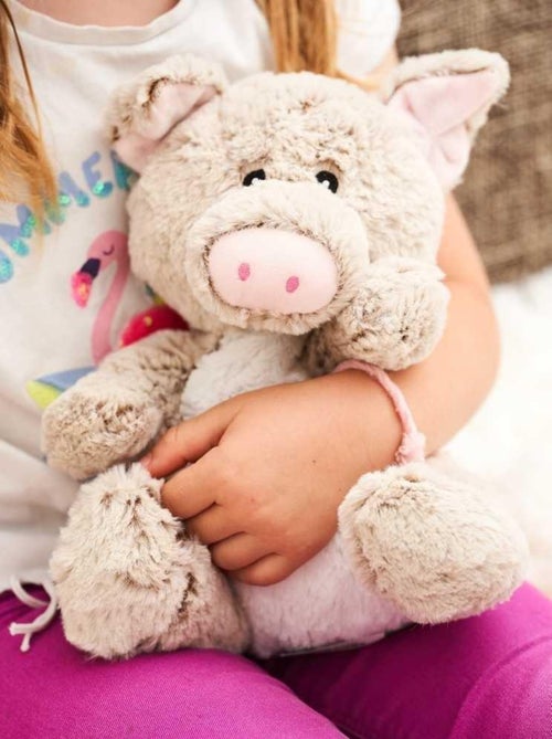 Peluche Bouillotte Cochon - Made in France - Kiabi