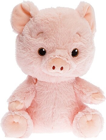 Peluche bouillotte cochon rose - made in france