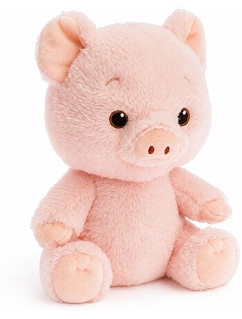 Peluche bouillotte cochon rose - made in france
