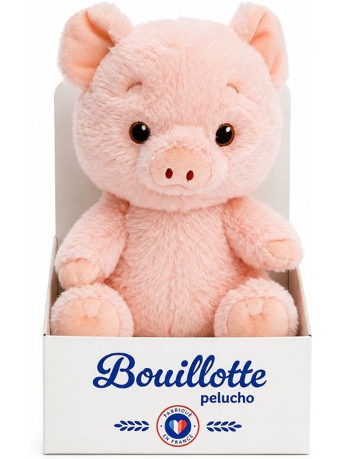 Peluche bouillotte cochon rose - made in france - Kiabi Peluche bouillotte cochon rose - made in france - Kiabi