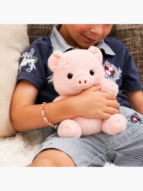 Peluche bouillotte cochon rose - made in france - Kiabi Peluche bouillotte cochon rose - made in france - Kiabi