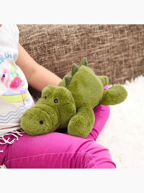 Peluche bouillotte crocodile vert - made in france - Kiabi