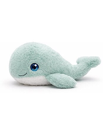 Peluche bouillotte déhoussable baleine - made in france