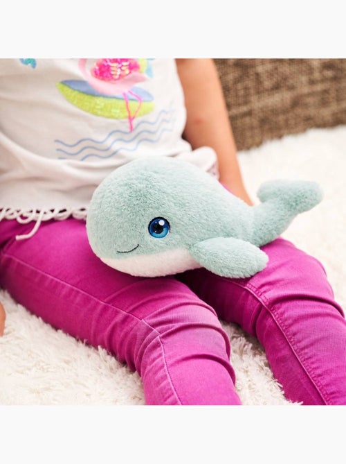 Peluche bouillotte déhoussable baleine - made in france - Kiabi Peluche bouillotte déhoussable baleine - made in france - Kiabi