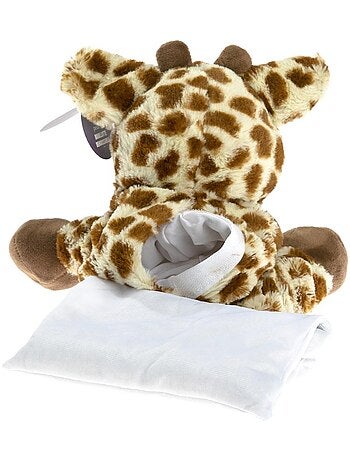 Peluche Bouillotte déhoussable Girafe - Made in France