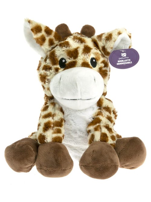 Peluche Bouillotte déhoussable Girafe - Made in France - Kiabi
