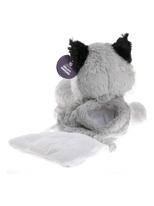 Peluche Bouillotte déhoussable Husky - Made in France - Kiabi