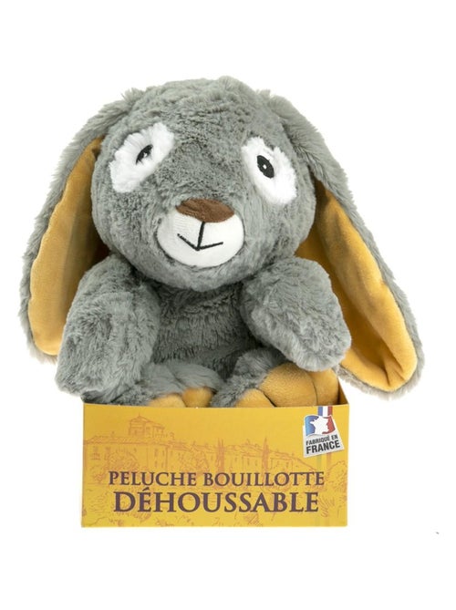 Peluche Bouillotte déhoussable Lapin - Made in France - Kiabi