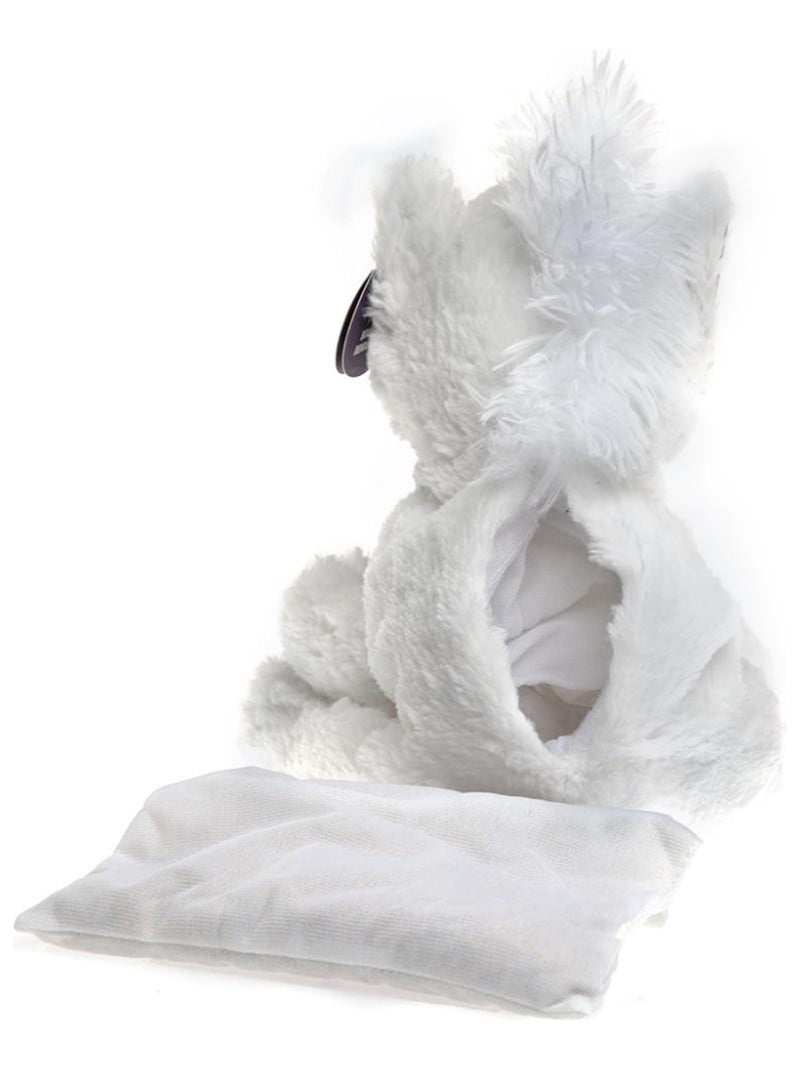 Peluche Bouillotte déhoussable Licorne - Made in France Blanc - Kiabi