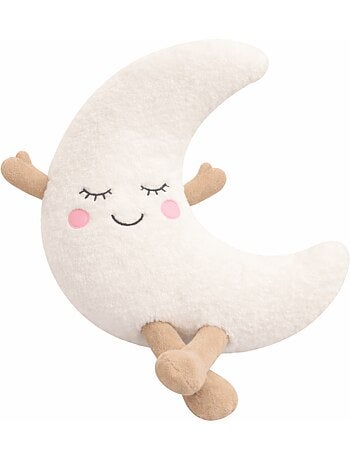 Peluche bouillotte déhoussable lune - made in france