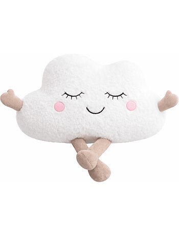Peluche bouillotte déhoussable nuage - made in france