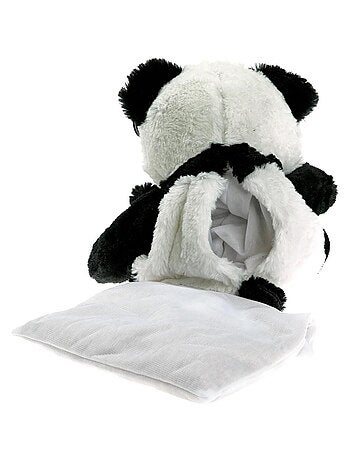 Peluche Bouillotte déhoussable Panda - Made in France