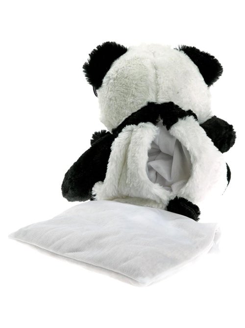 Peluche Bouillotte déhoussable Panda - Made in France - Kiabi