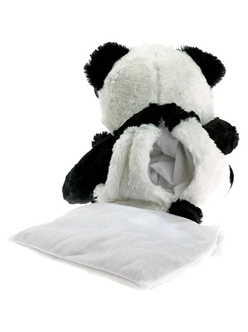Peluche Bouillotte déhoussable Panda - Made in France Blanc - Kiabi