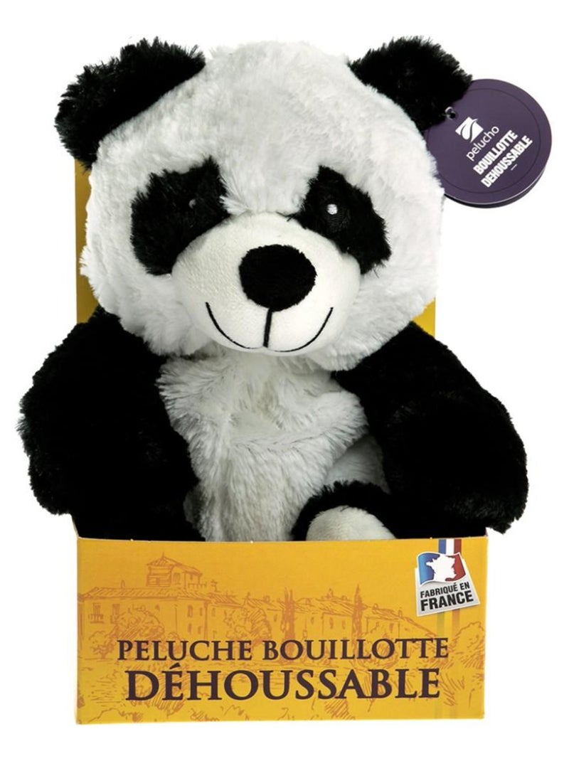 Peluche Bouillotte déhoussable Panda - Made in France Blanc - Kiabi