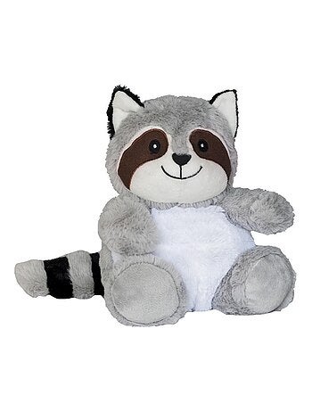 Peluche Bouillotte déhoussable Raton laveur - Made in France