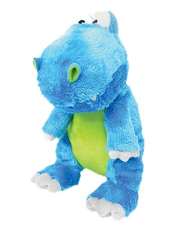 Peluche Bouillotte Dinosaure bleue - Made in France