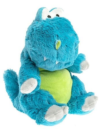 Peluche Bouillotte Dinosaure bleue - Made in France